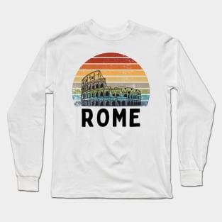 Rome sunset design Long Sleeve T-Shirt